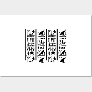 Egyptian Hieroglyphs Posters and Art